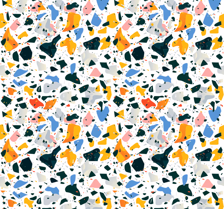 Värikäs terrazzo Muut tekstuuritapetti - Tenstickers