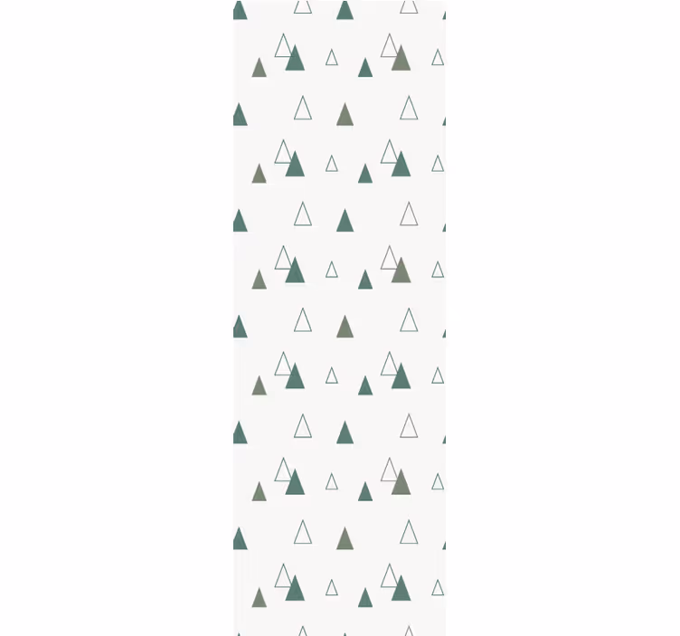 Metsä kuvio kolmiokuvioinen tapetti - Tenstickers