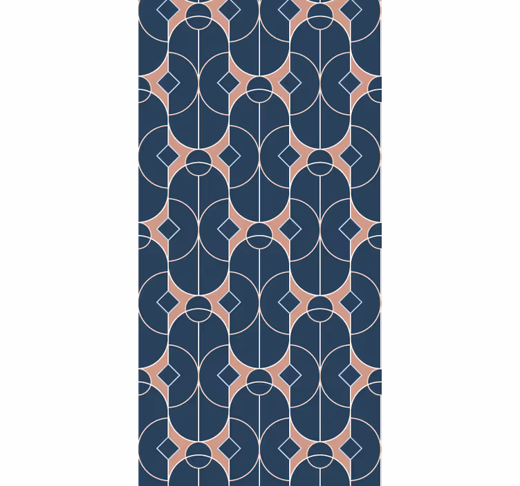 Suunnitella geometrisia muotoja olohuone tapetit - Tenstickers