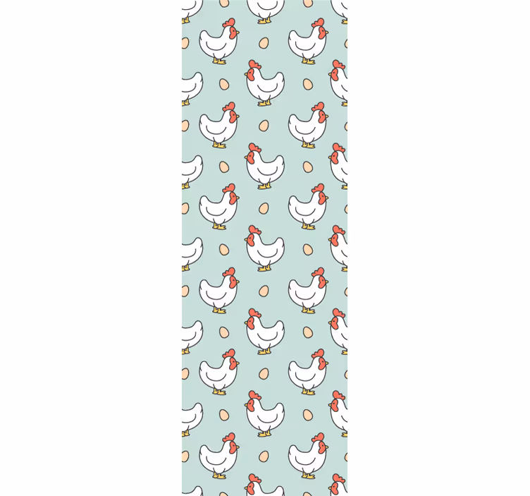 Kana kuvio eläintapetti - Tenstickers