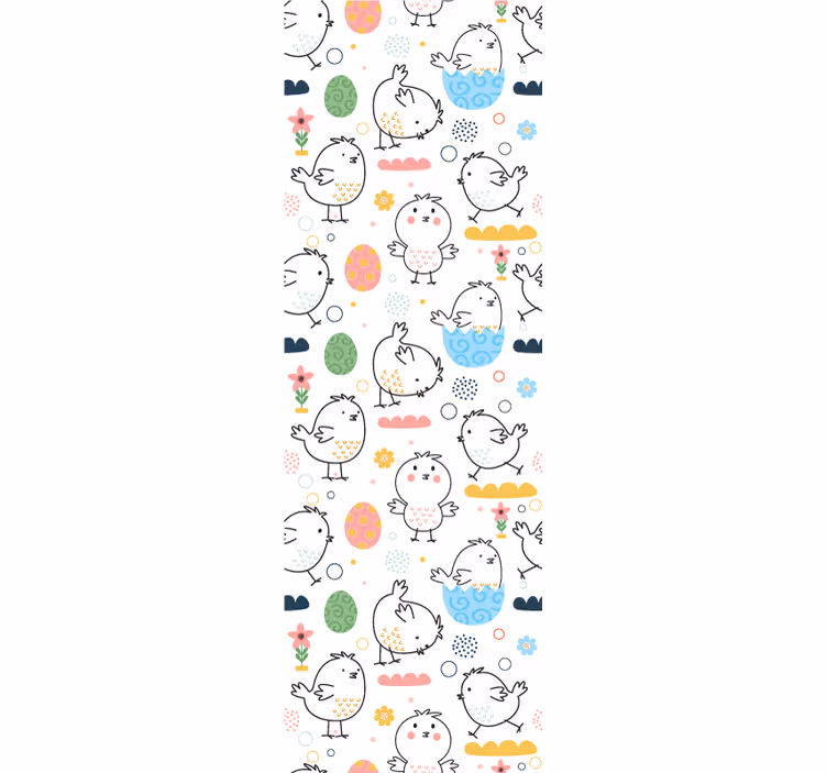 Poikasen kuvion ilo lastenhuoneen tapetti - Tenstickers