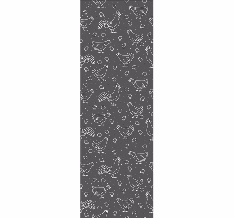 Kana-aiheinen kuvio eläintapetti - Tenstickers