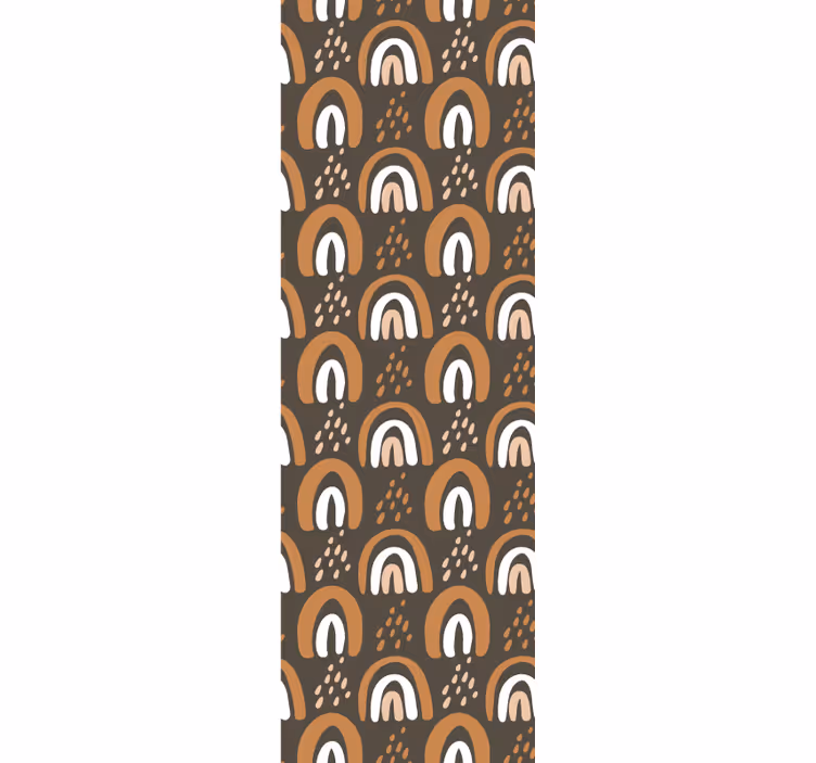 Geometrinen kaari-aihe geometrinen tapetti - Tenstickers