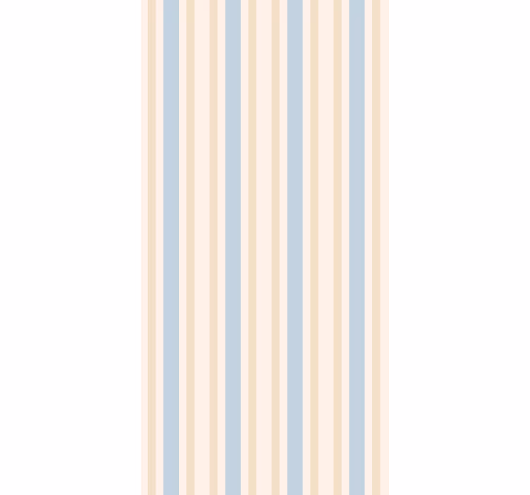 Beige ja sininen sävy pystysuora raitatapetti - Tenstickers