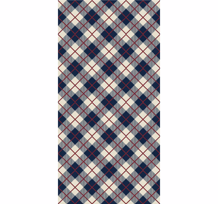 Argyle kuvio geometrinen tapetti - Tenstickers