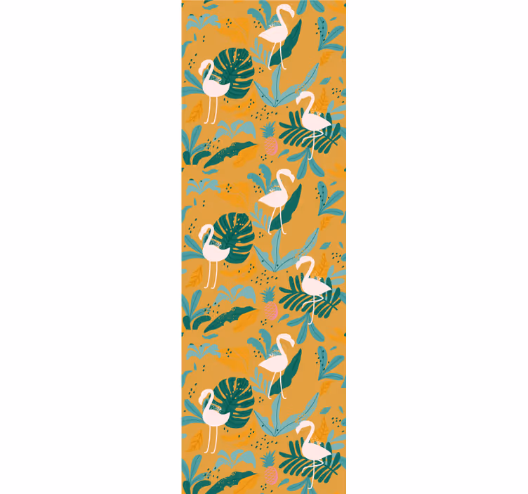Trooppinen flamingo eläintapetti - Tenstickers