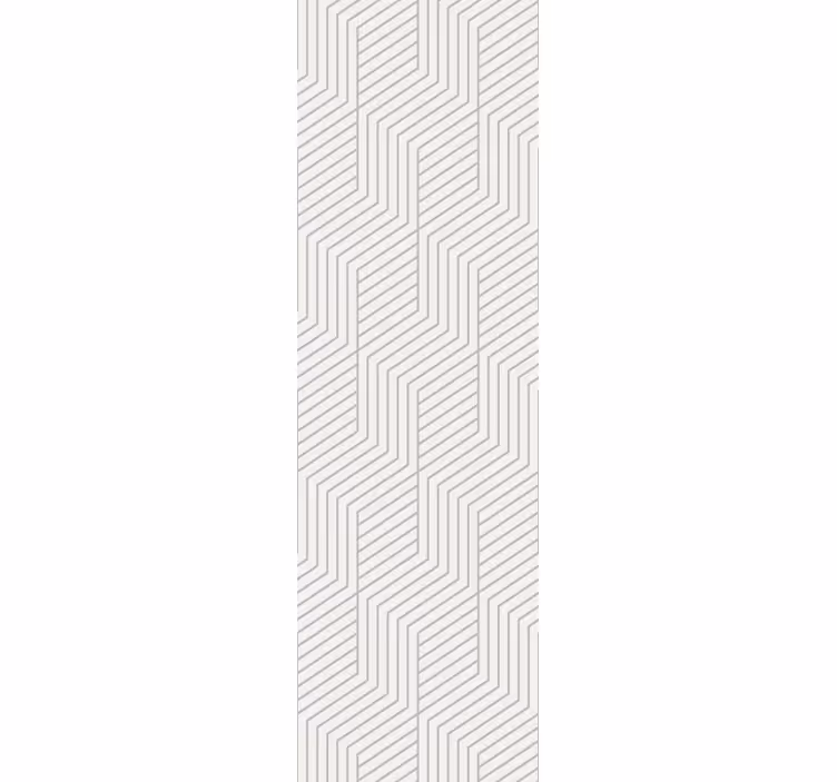 Lineaarinen labyrinttikuvio geometrinen tapetti - Tenstickers