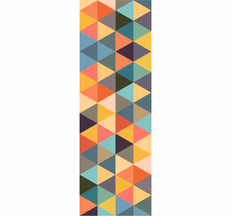 Värikkäitä kolmioita geometrinen tapetti - Tenstickers