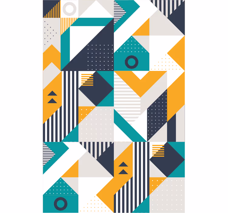 Geometrinen kokonaisuus geometrinen tapetti - Tenstickers