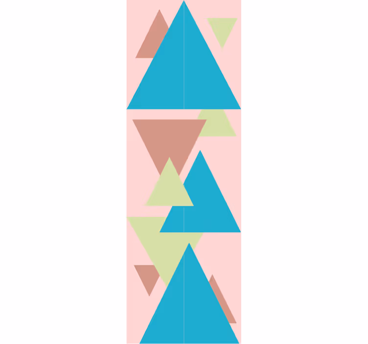 Geometristen muotojen seinämaalaus geometrinen tapetti - Tenstickers