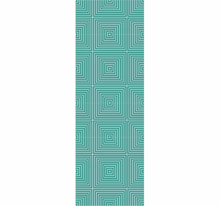 Neliön muotoinen spiraalikuvio geometrinen tapetti - Tenstickers