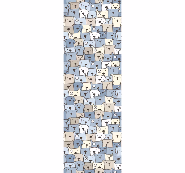 Sarjakuva kulmahampaat koira tapetti - Tenstickers
