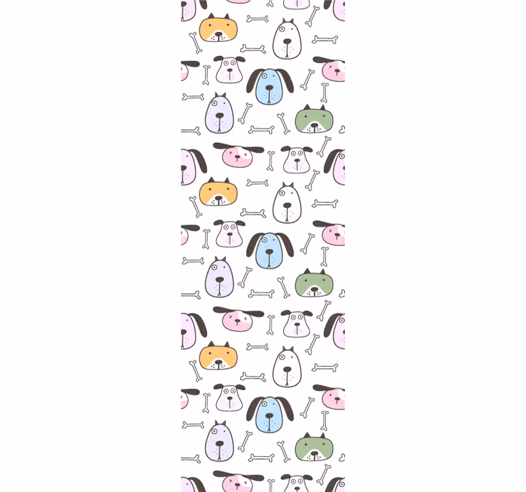 Sarjakuva koiran ystävät koira tapetti - Tenstickers