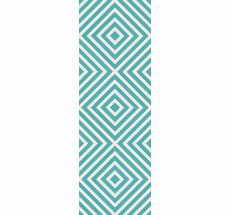 Häikäisevä timanttikuvio geometrinen tapetti - Tenstickers