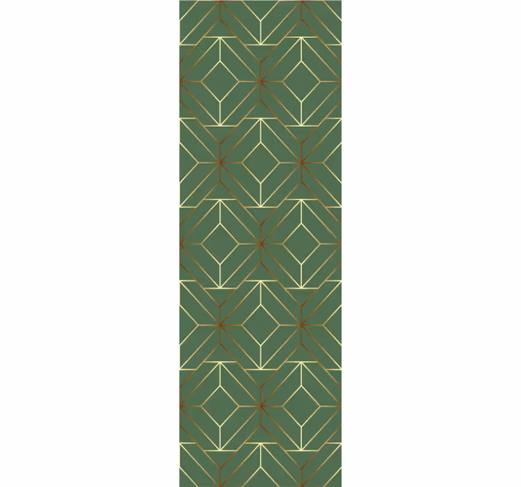 Abstrakteja timanttimuotoja geometrinen tapetti - Tenstickers