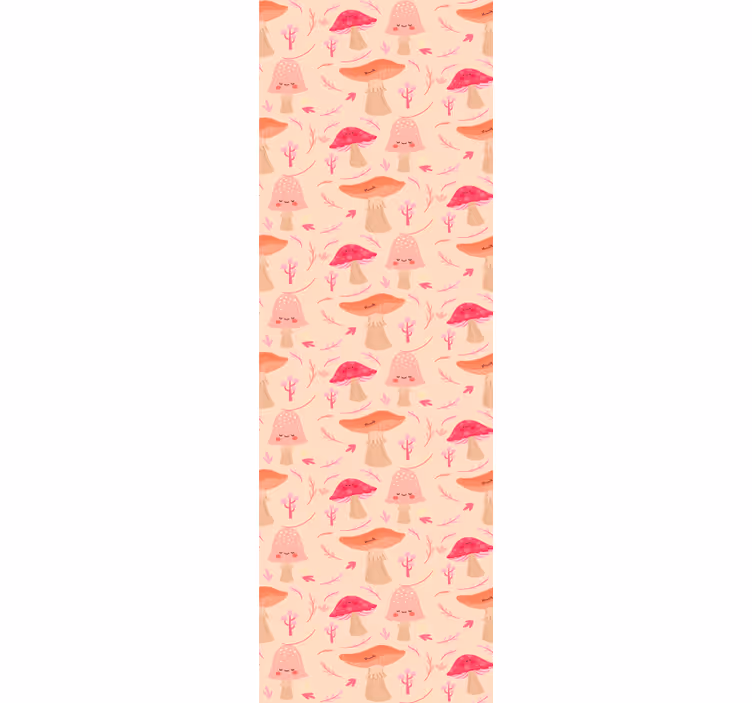 Hassuja sieniä ornamentti tapetti - Tenstickers