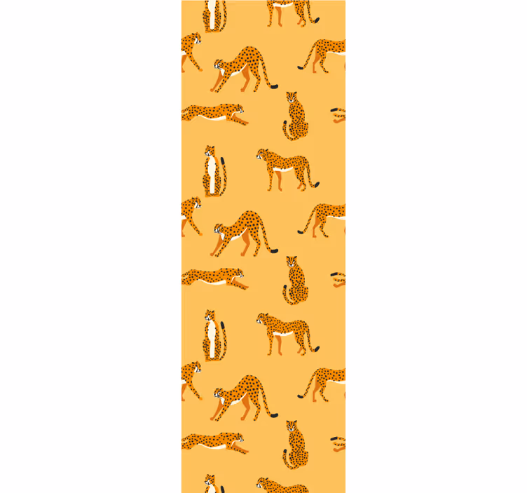 Leikkisät leopardit eläintapetti - Tenstickers