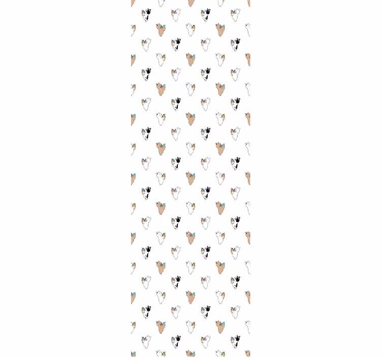 Koiran siluetti koira tapetti - Tenstickers
