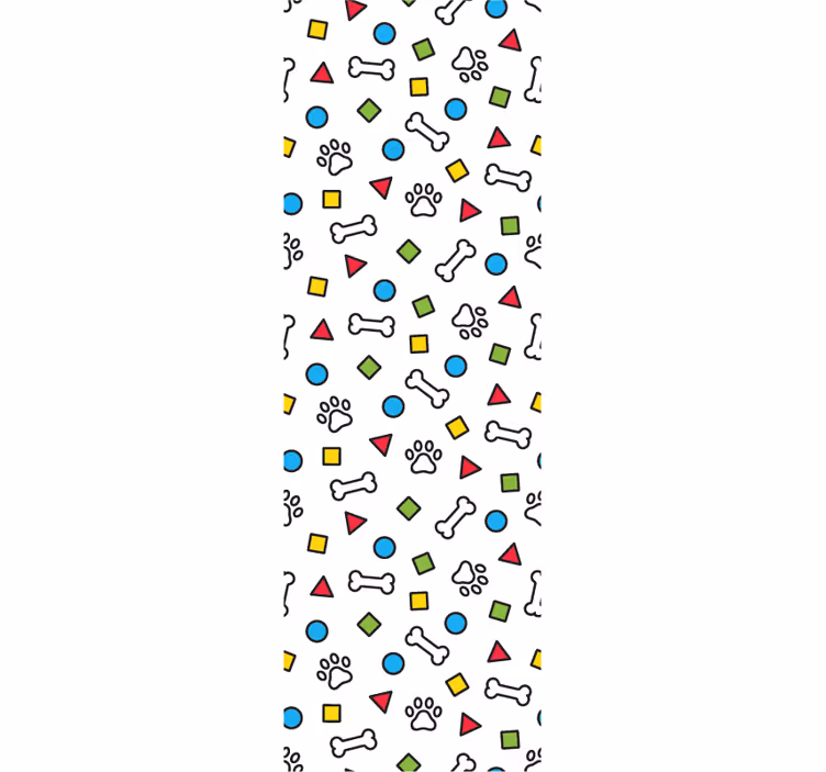 Leikkisät lemmikkiaiheet koira tapetti - Tenstickers