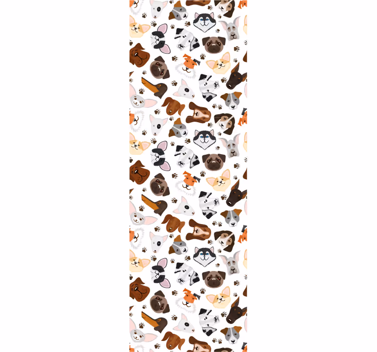 Koiran kokoelma koira tapetti - Tenstickers
