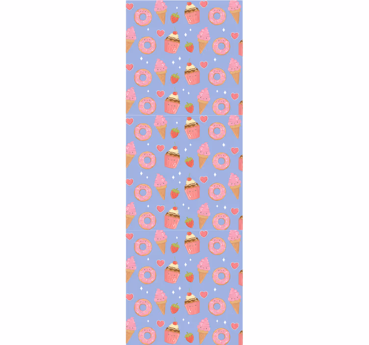 Makea jälkiruokakuvio vauvanhuoneen tapetti - Tenstickers