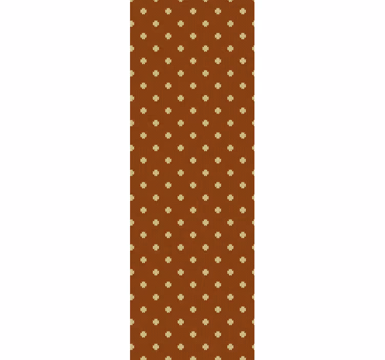 Ruskea ristikuvio työhuoneen tapetti - Tenstickers