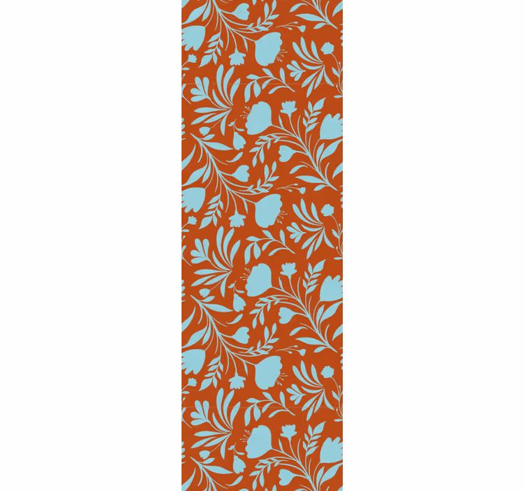 Kukka vintage-eleganssia kukkatapetti - Tenstickers