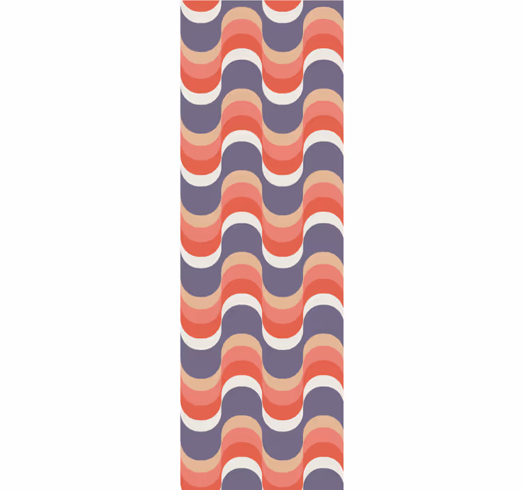 Rytminen aaltokuvio ympyrät tapetti - Tenstickers
