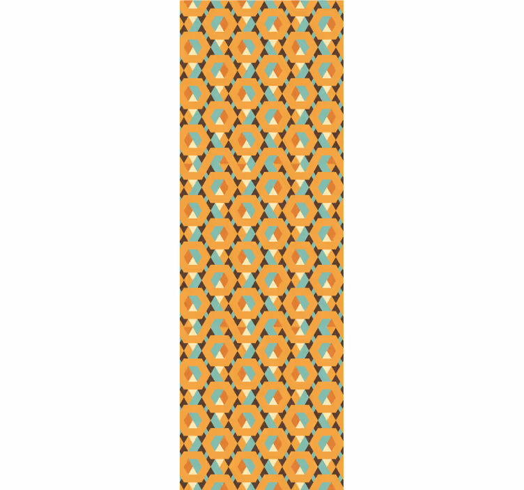 Geometrinen retroprintti geometrinen tapetti - Tenstickers