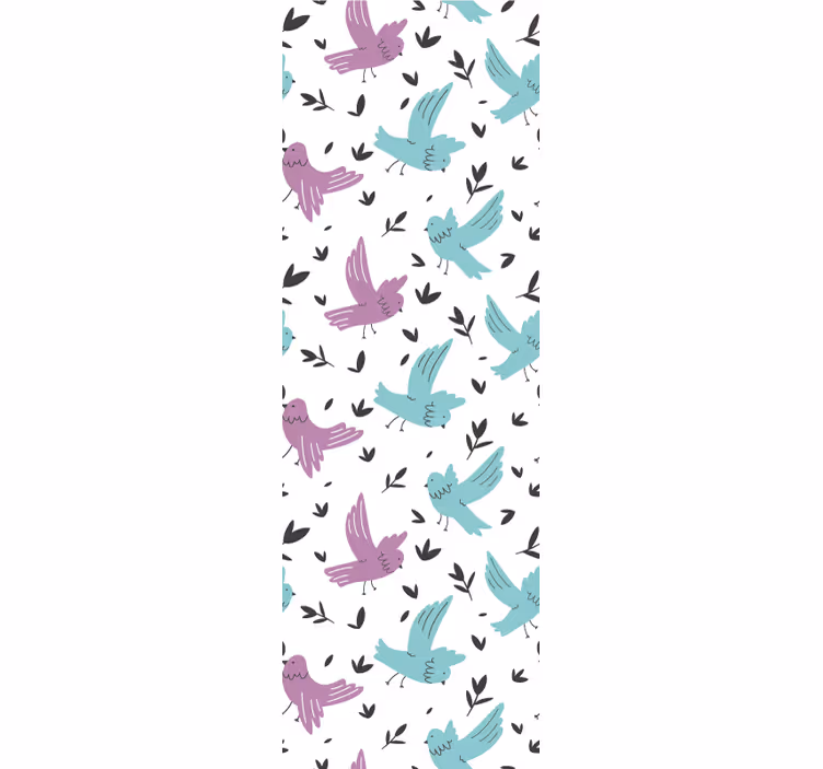 Pastelli lintukuvio eläintapetti - Tenstickers