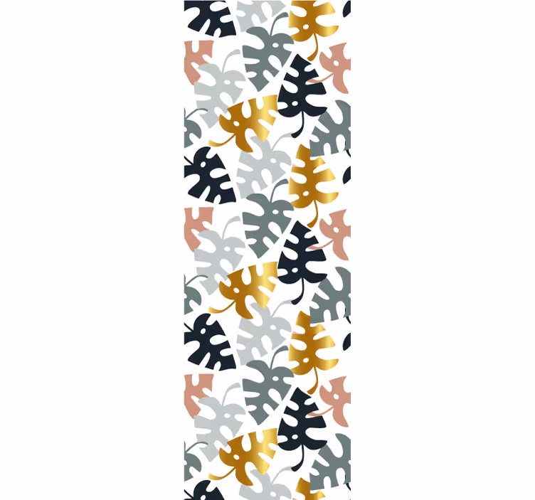 Monstera kuvio lehti tapetti - Tenstickers