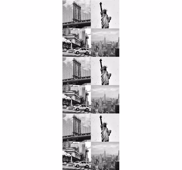Nyc harmaa kollaasi new york tapetti - Tenstickers