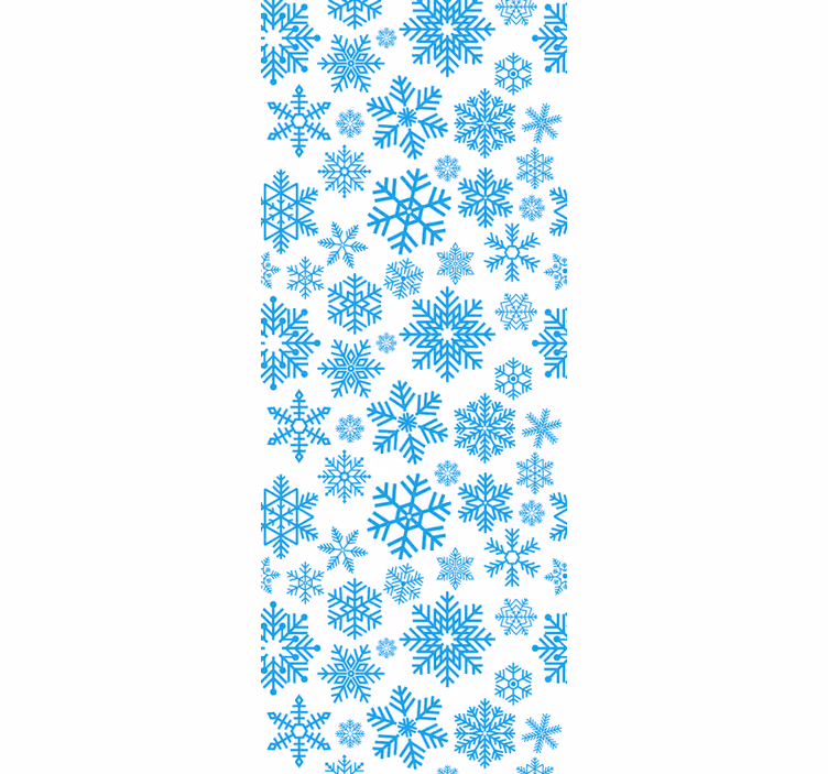 Vuodenajan lumihiutalemotiivi joulutapetti - Tenstickers