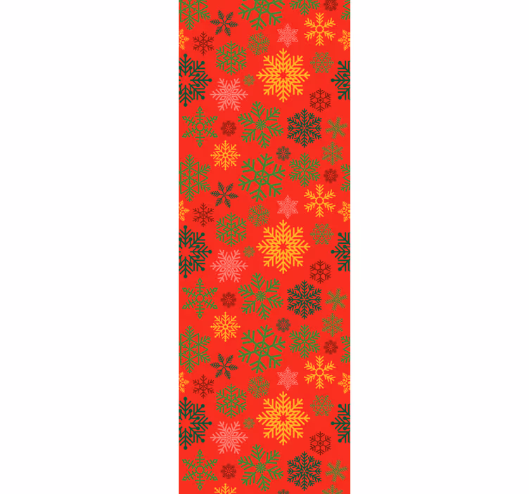Juhlava lumihiutalekuvio joulutapetti - Tenstickers