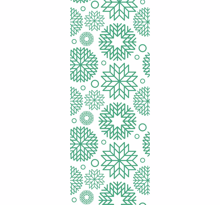 Geometriset kukat geometrinen tapetti - Tenstickers