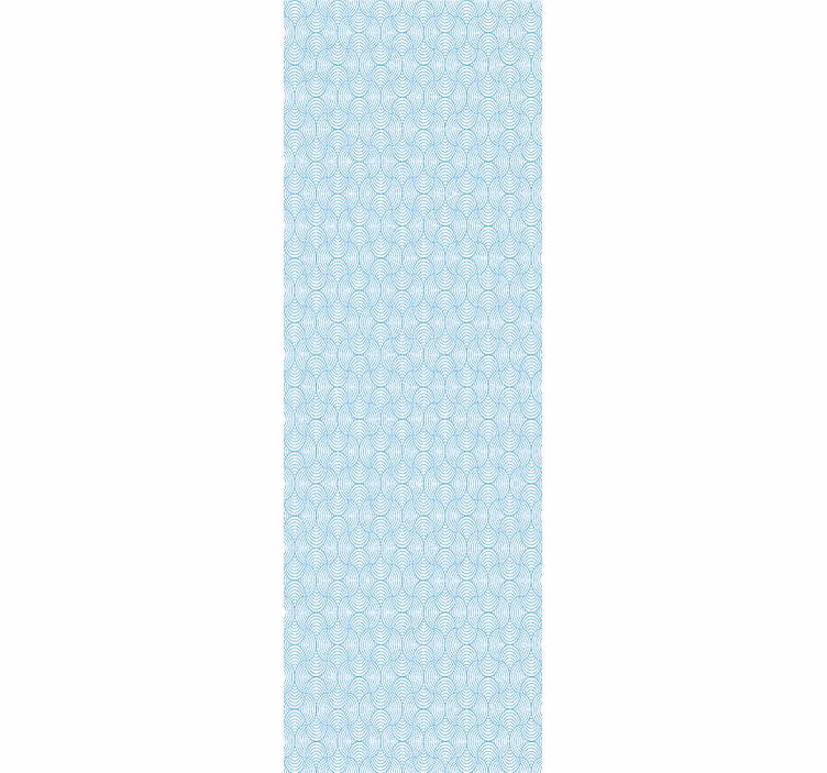 Aaltojen kuvio geometrinen tapetti - Tenstickers