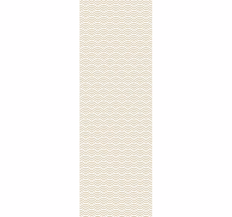 Geometrinen aaltokuvio ornamentti tapetti - Tenstickers