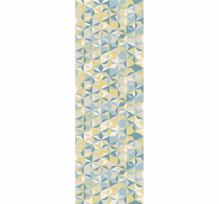 Beige sininen ja keltainen geometrinen modernit tapetit - Tenstickers