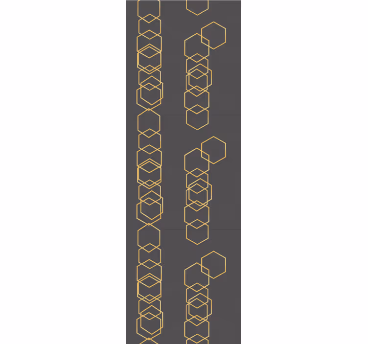 Geometrinen lineaarinen muotoilu geometrinen tapetti - Tenstickers