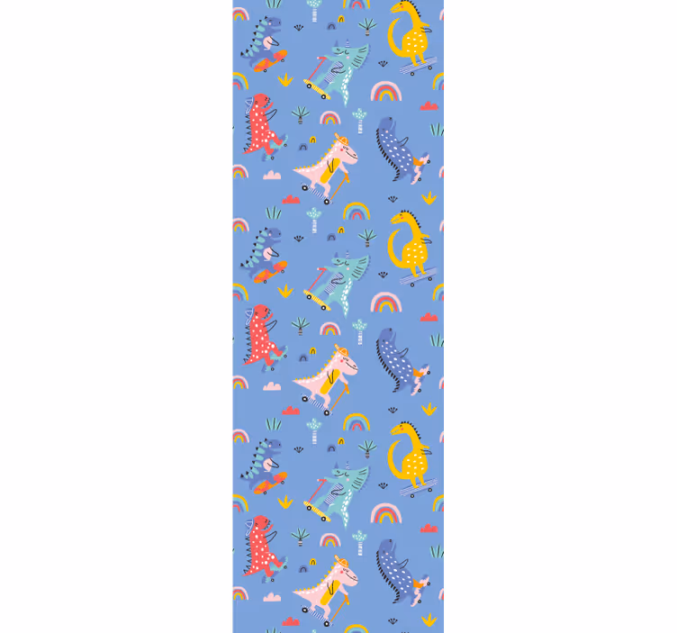 Luistelevat dinosaurukset dinosaurus tapetti - Tenstickers