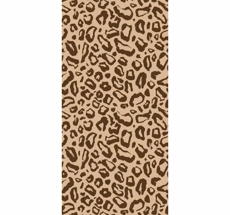 Beige kissan kuvio leopardi tapetti - Tenstickers
