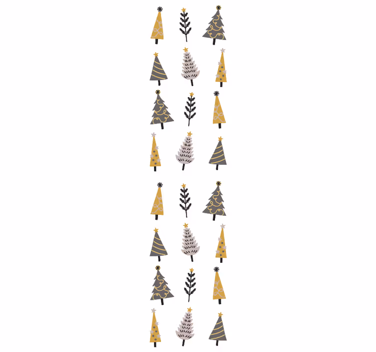 Lomapuukuvio joulutapetti - Tenstickers