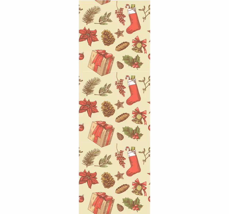 Juhlava yuletide suunnittelu joulutapetti - Tenstickers