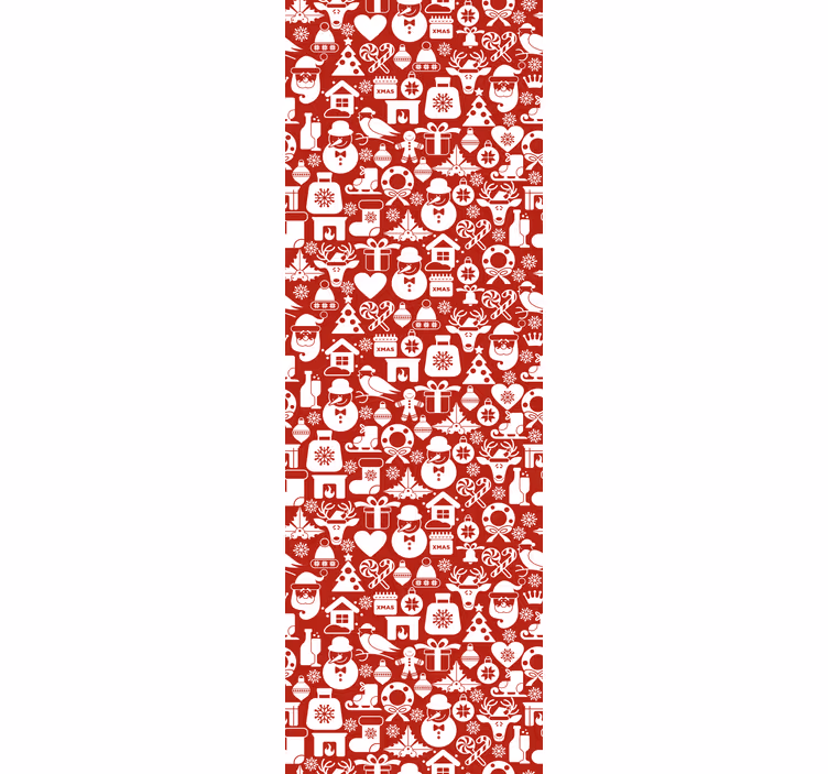 Juhlava loma kuvioita joulutapetti - Tenstickers