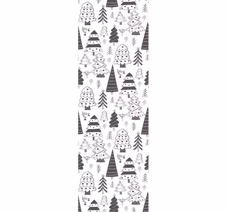 Juhlapuiden kuvio joulutapetti - Tenstickers