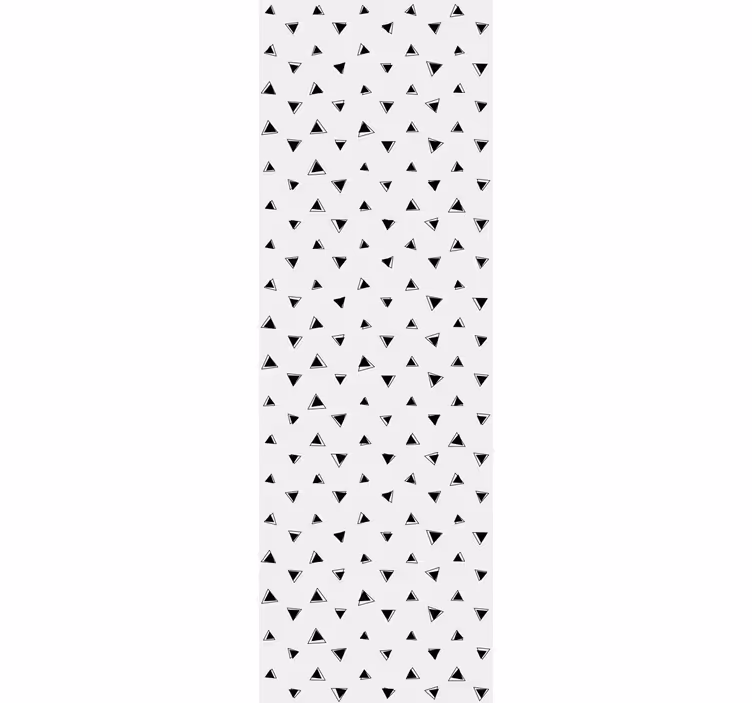 Mustavalkoinen aihe geometrinen tapetti - Tenstickers