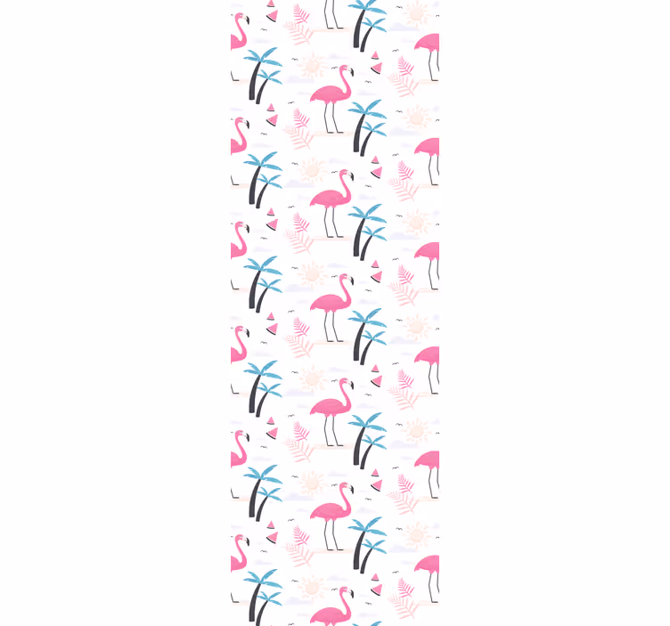 Trooppinen vaaleanpunainen flamingo modernit tapetit - Tenstickers