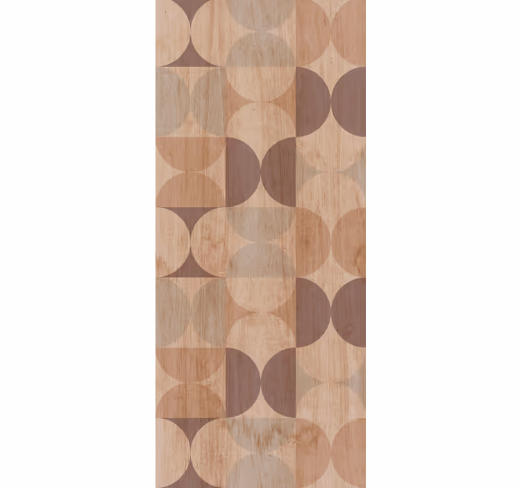 Geometrinen ympyrä-aihe ympyrät tapetti - Tenstickers