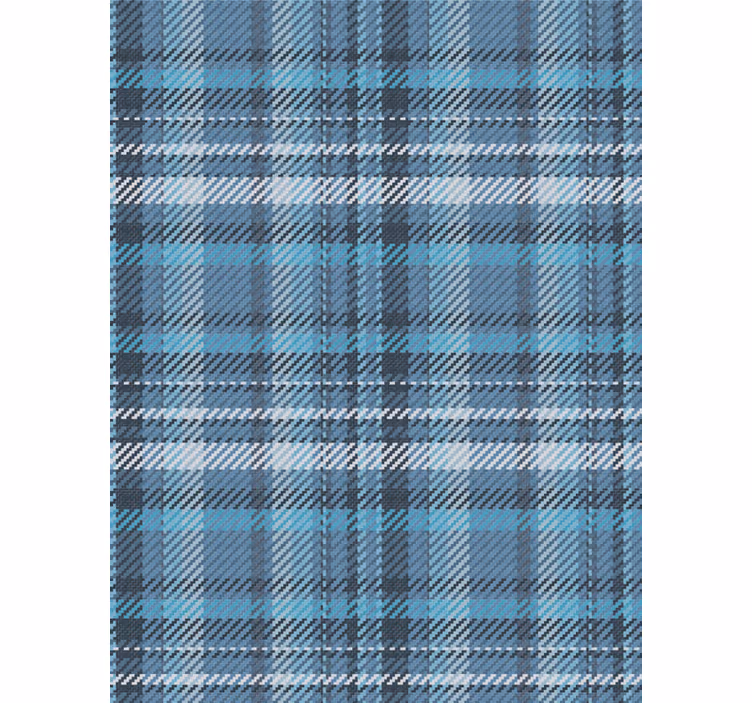 Ruudullinen kuviointi vaakaraita tapetti - Tenstickers