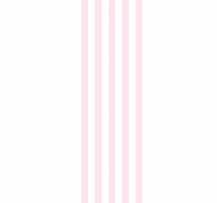 Vaaleanpunainen ja valkoinen minimalistinen raitatapetti - Tenstickers